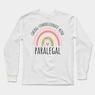 Paralegal Pastel Rainbow Long Sleeve T-Shirt